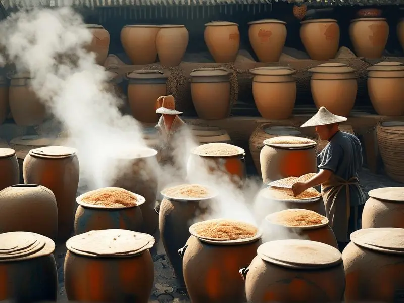浓香型白酒传统酿造工艺现场实拍