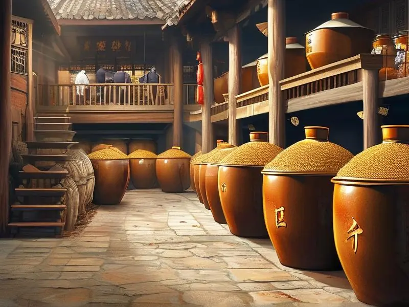 浓香型白酒传统酿造工艺现场