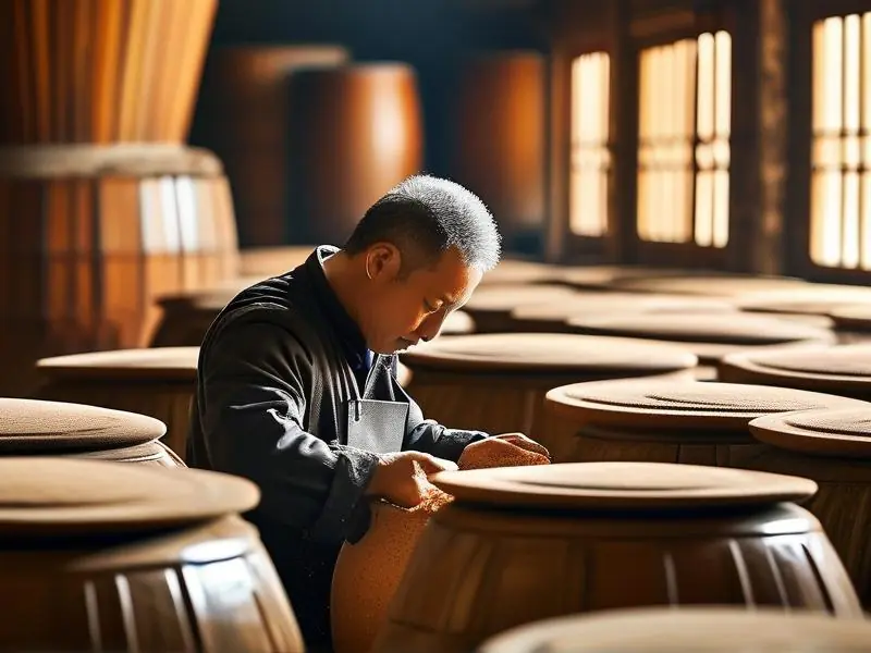 浓香型白酒传统酿造工艺现场