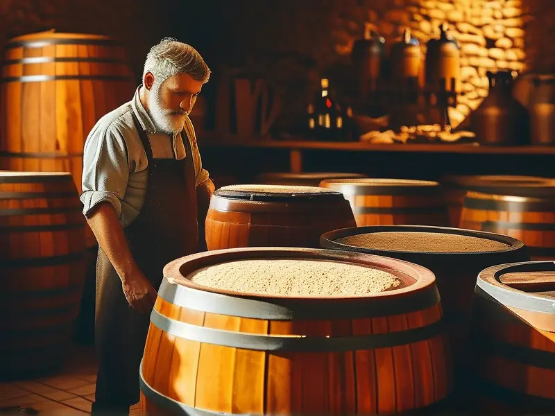 浓香型白酒发酵过程实拍