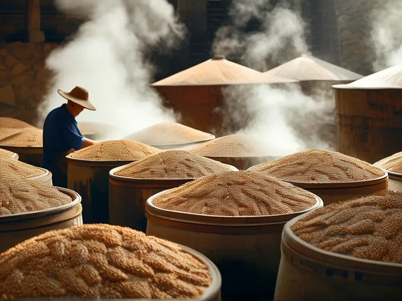 浓香型白酒传统酿造工艺现场展示