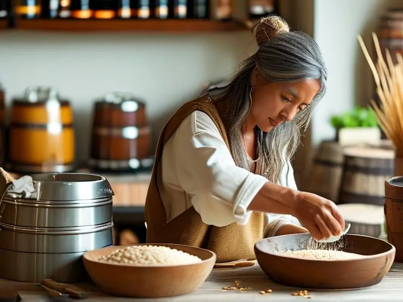 家庭自酿糯米酒制作过程实拍