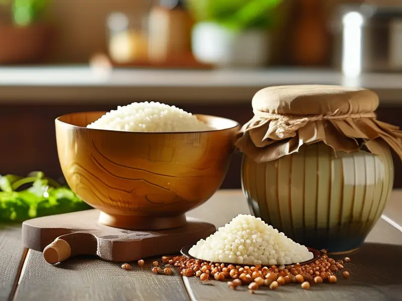 家庭自制糯米酒糟成品展示