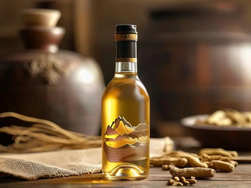 泡野山参酒成品展示