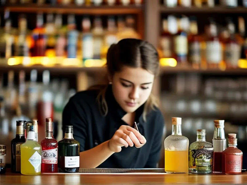 调酒培训学校学生实践调酒技巧