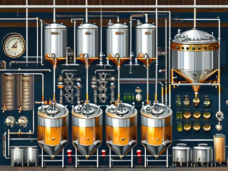 啤酒发酵过程示意图