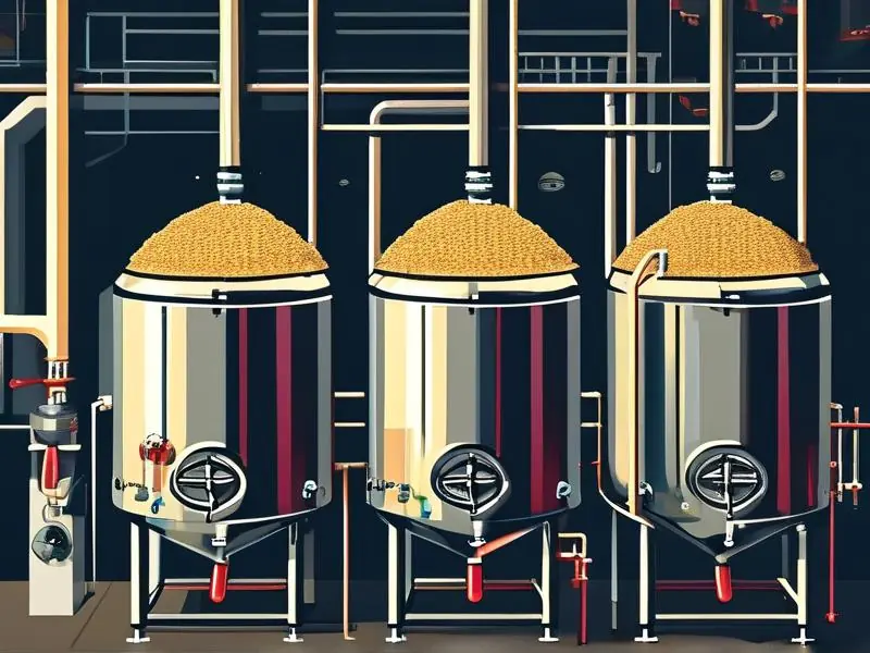 啤酒酿造过程步骤示意图