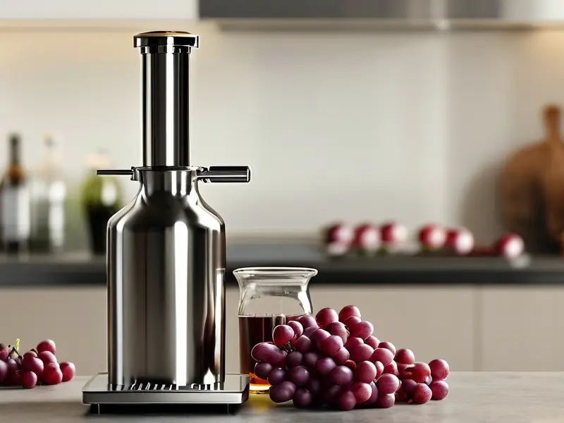 家庭用小型葡萄酿酒设备实景工作图