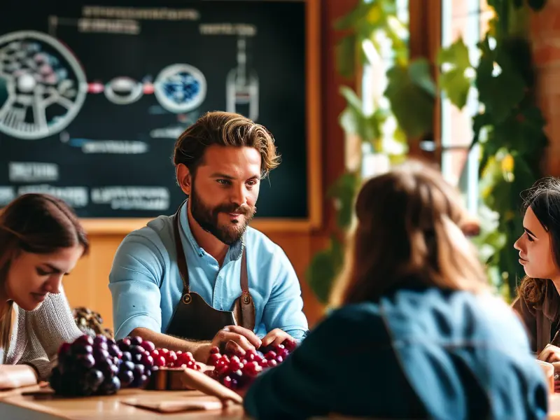 葡萄酒酿造培训课堂实景