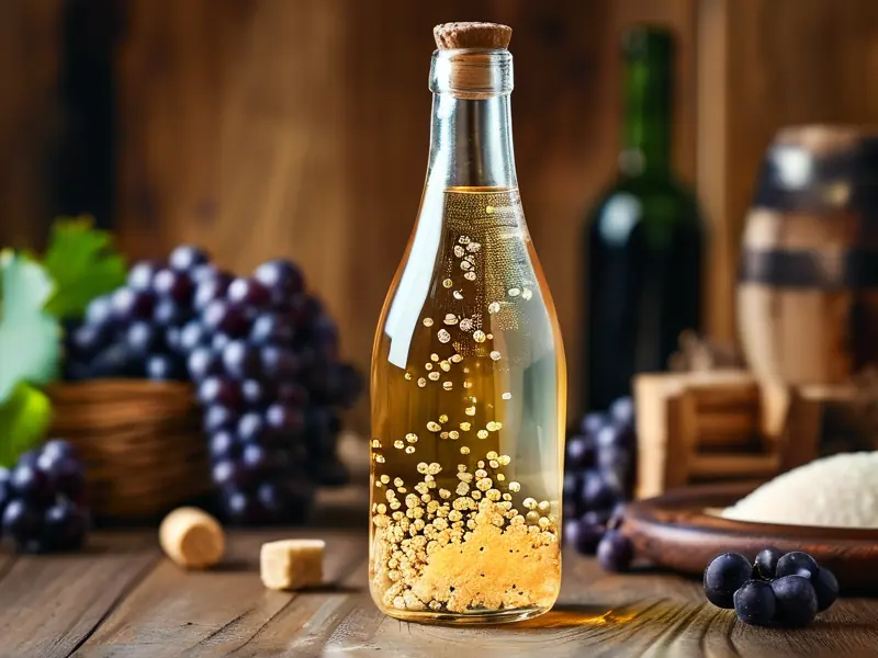 家庭自制气泡酒二次发酵过程实拍图