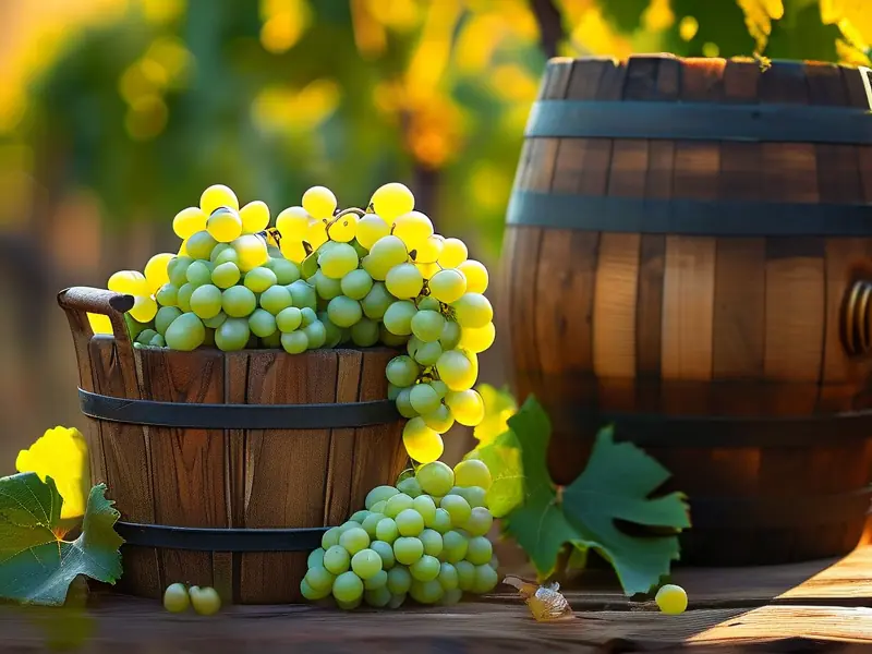 青葡萄酿酒材料和工具