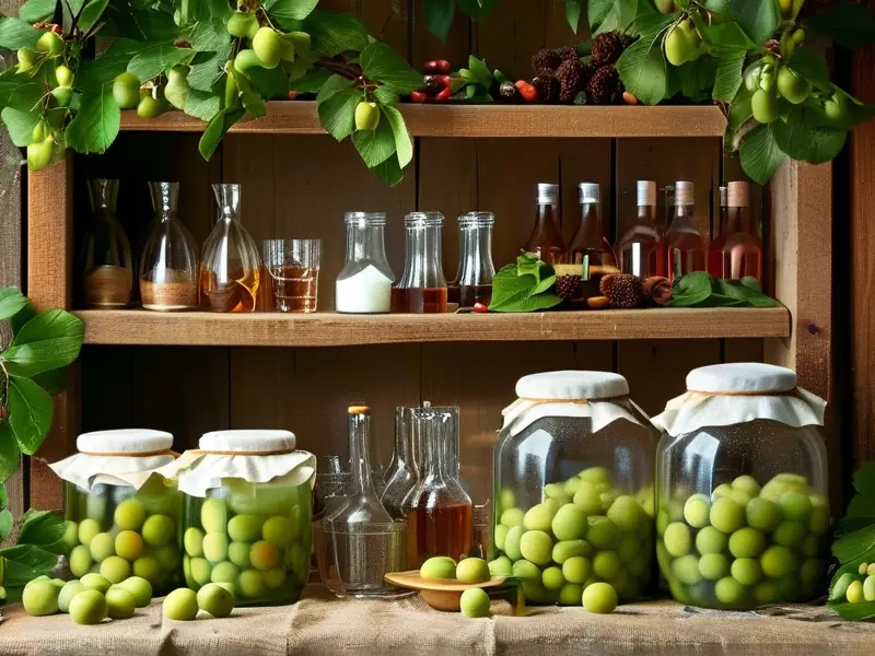 青梅酿酒准备材料展示