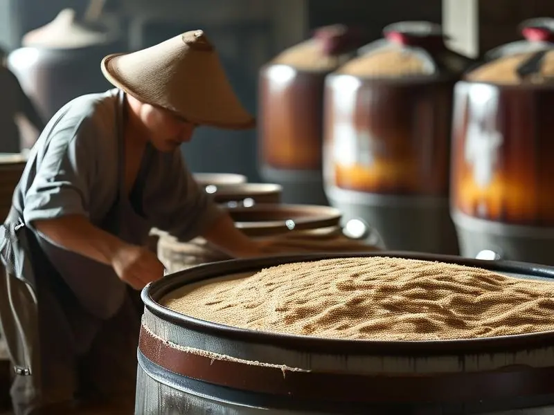 清香型白酒传统酿造工艺现场展示