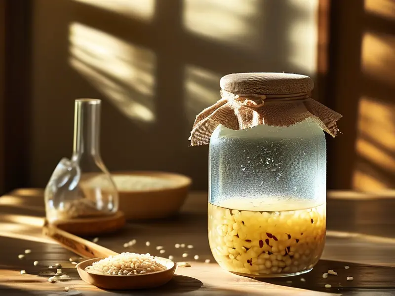 家庭自制米酒发酵过程实拍图