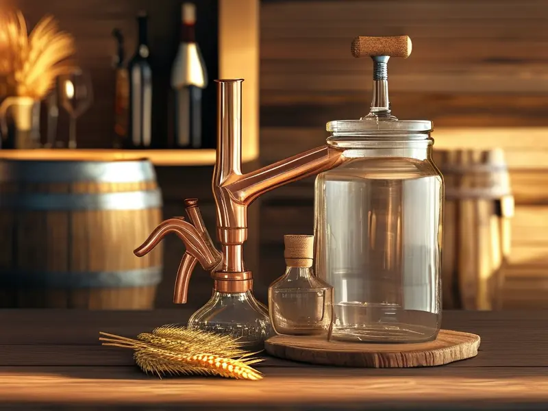 家庭自制酿酒设备所需工具材料实拍图