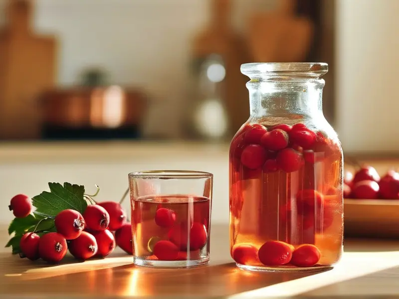 山楂泡白酒制作过程实拍图