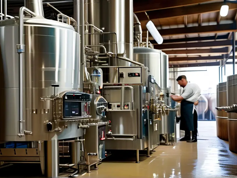 烧酒机械工作场景