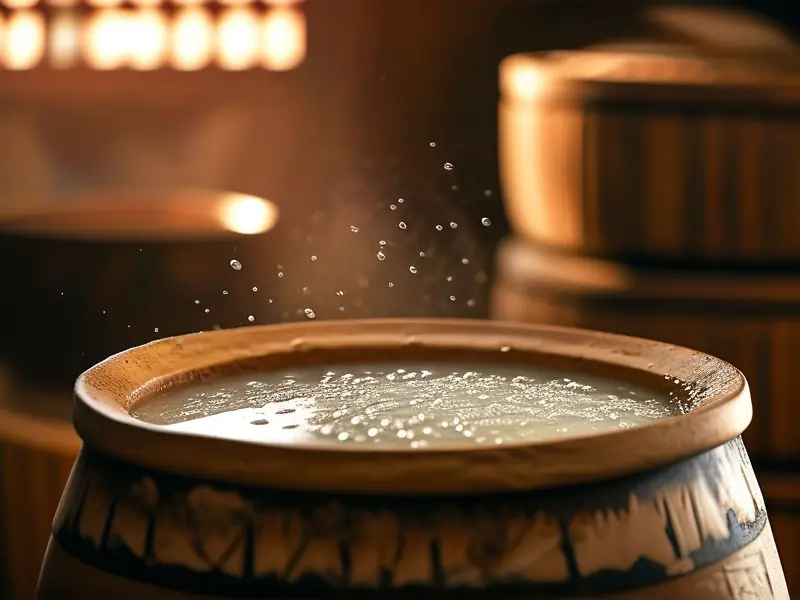 传统烧酒发酵与蒸馏过程实拍图