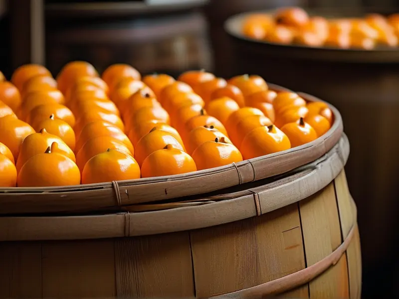 柿子蒸馏酒酿造原料准备过程