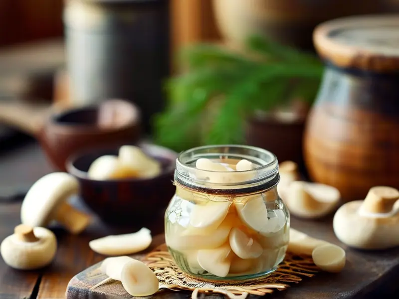 松茸泡酒制作过程