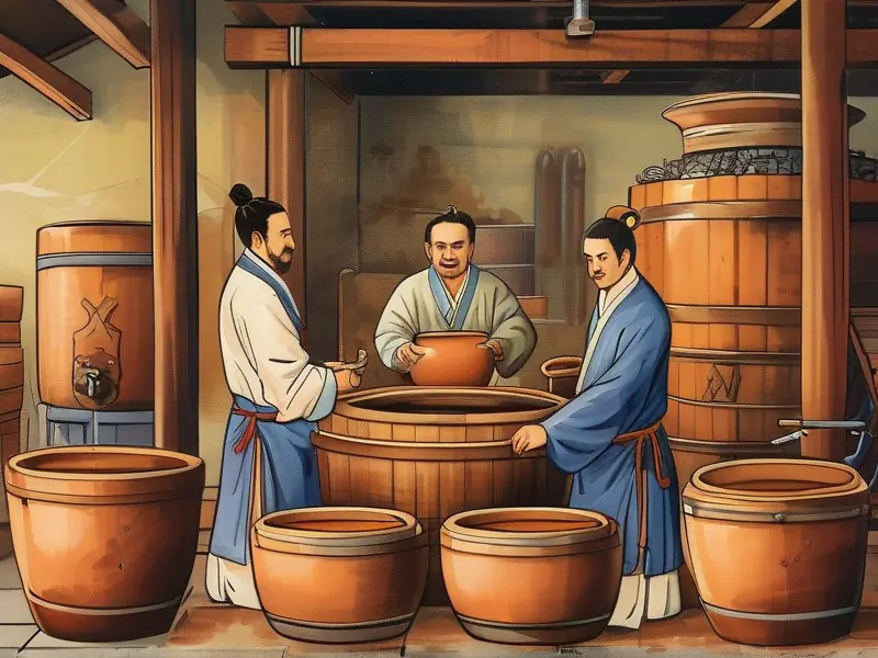 唐代传统酿酒工艺场景再现