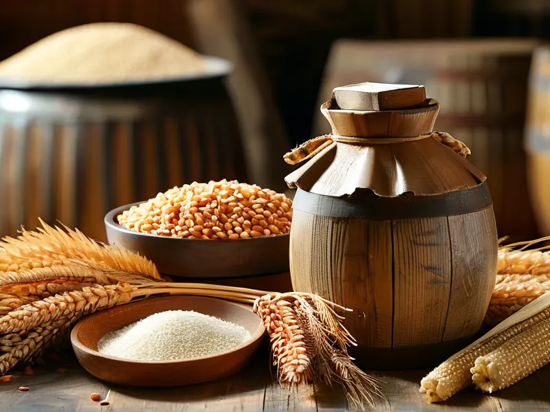 特香型白酒酿酒原料展示