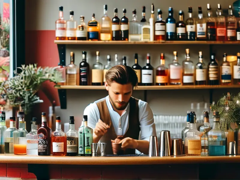 调酒学习培训班现场教学实景