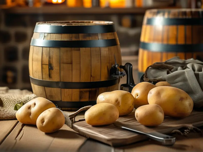 土豆酿酒过程展示