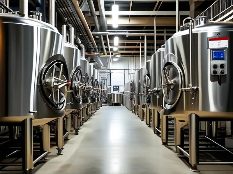 现代化酿酒车间生产场景展示