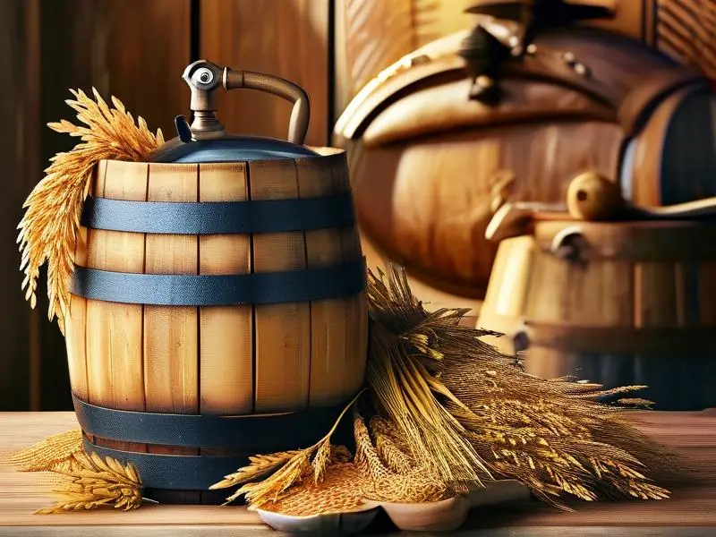 小麦酿酒工艺展示