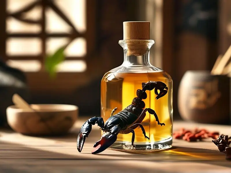 蝎子泡酒制作过程实拍图