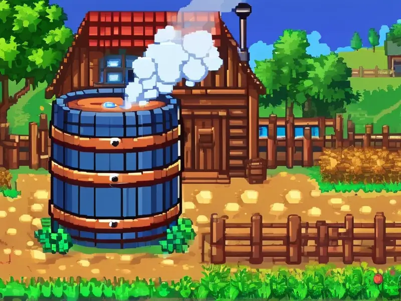 星露谷酿酒桶工作状态实景图