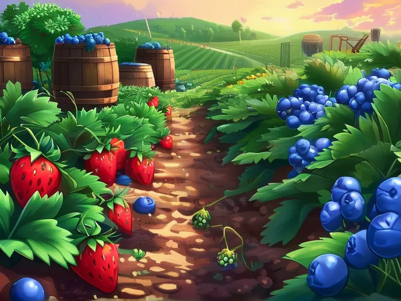 星露谷春天农场种植与酿酒场景