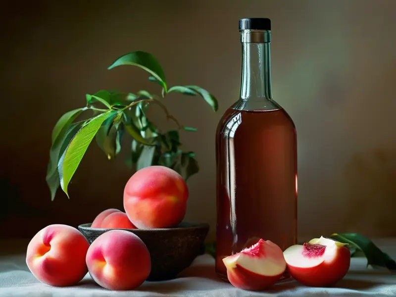 新鲜红桃k果实与泡酒容器展示图