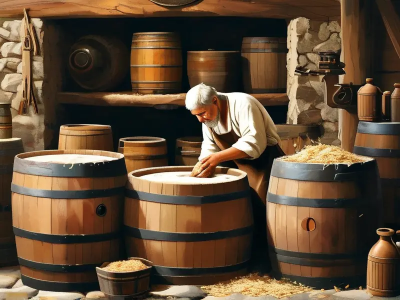 传统羊羔酒酿造过程