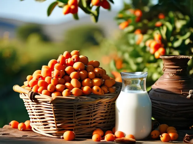 新鲜羊奶果与酿酒工具准备制作果酒