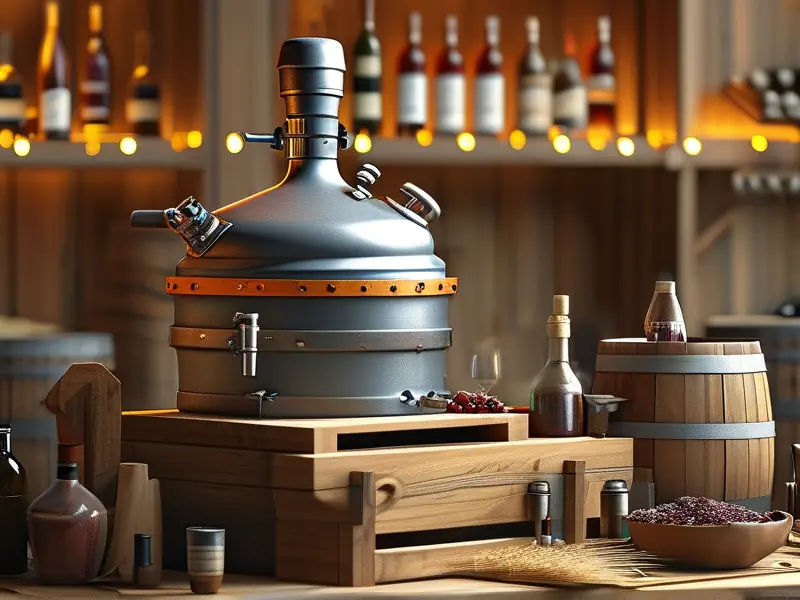一本酿酒设备实拍展示图
