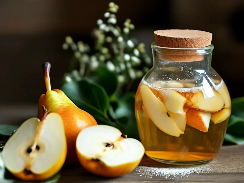 家庭自制梨酒发酵过程实拍图