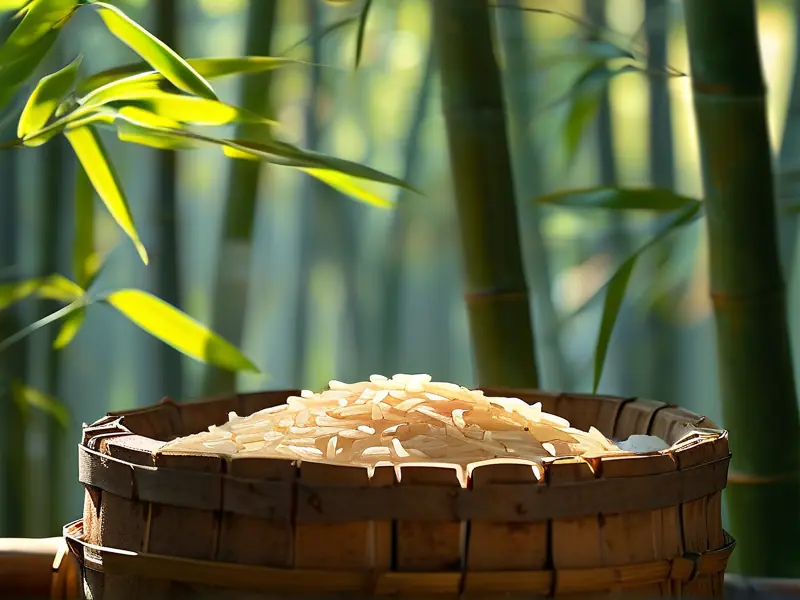 传统竹筒酿酒工艺展示