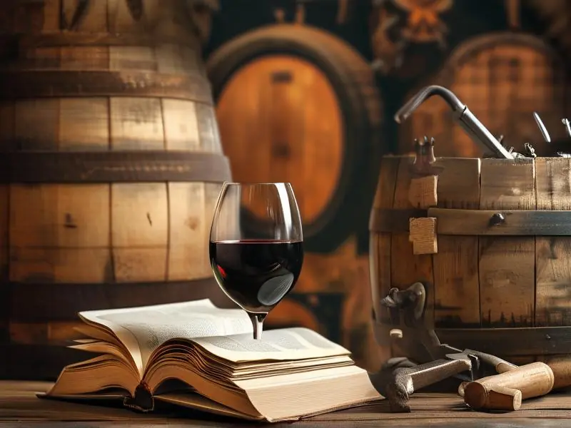 酿酒小说与红酒的搭配展示