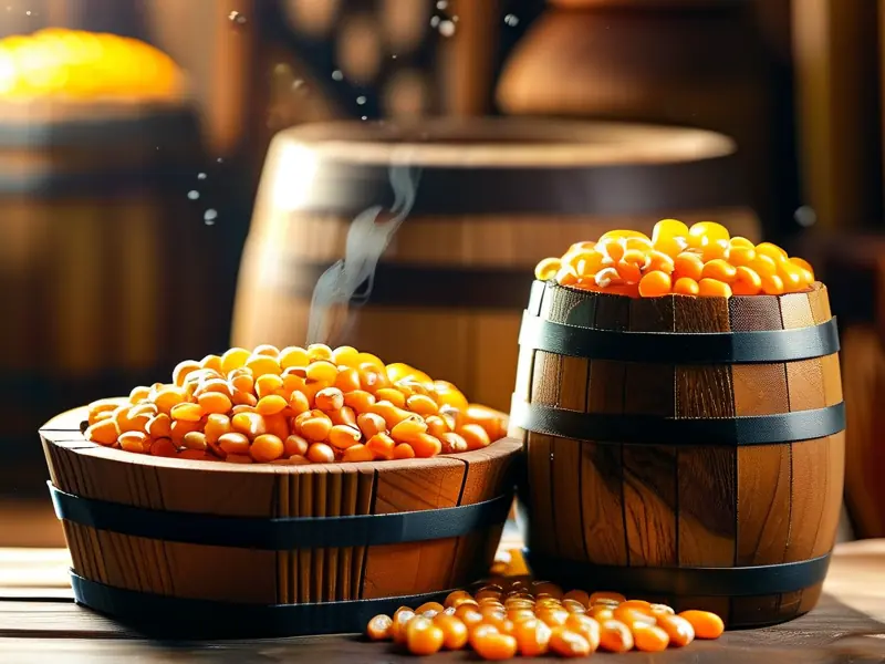 玉米白酒发酵过程实拍图