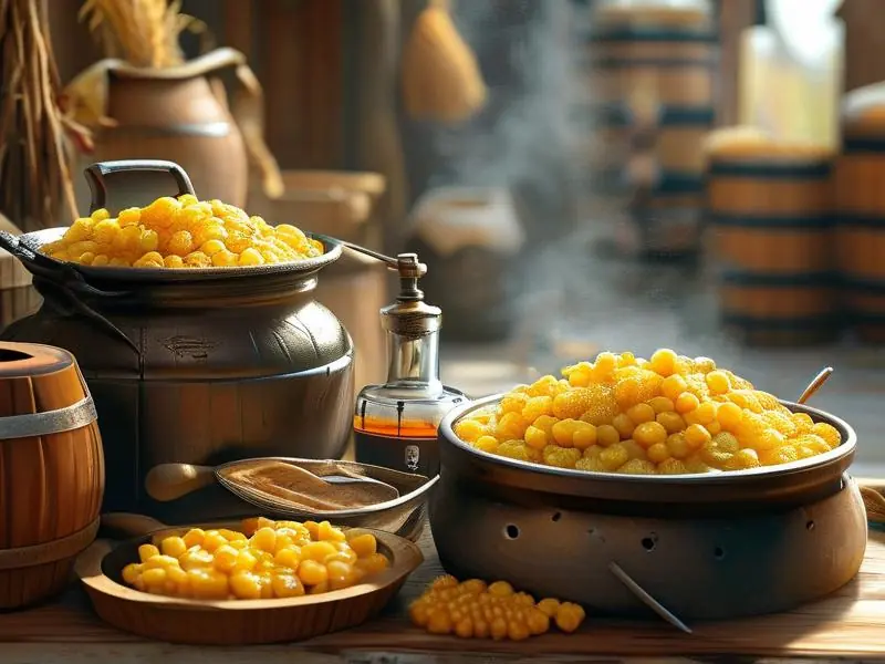 玉米酒酿造过程中的蒸煮环节