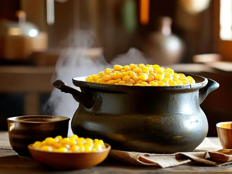 玉米酒酿造过程中的蒸煮环节