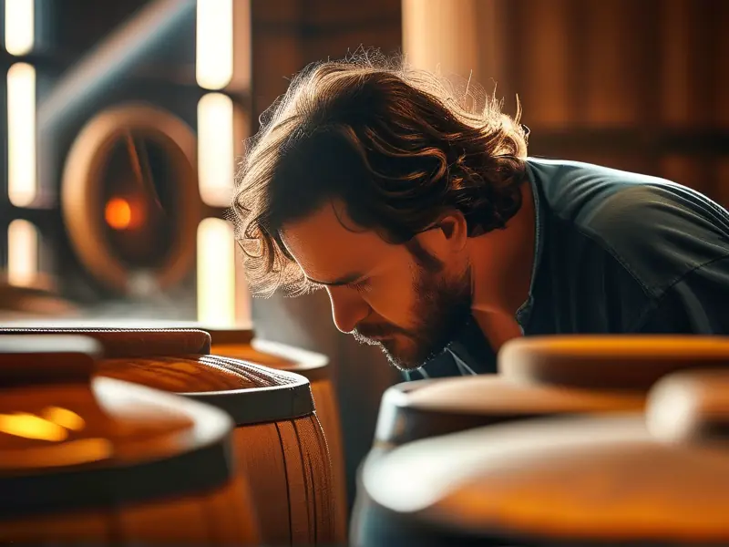 玉米酿酒工艺流程中的发酵环节