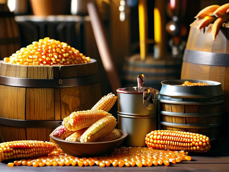 玉米酿酒原料与工具准备