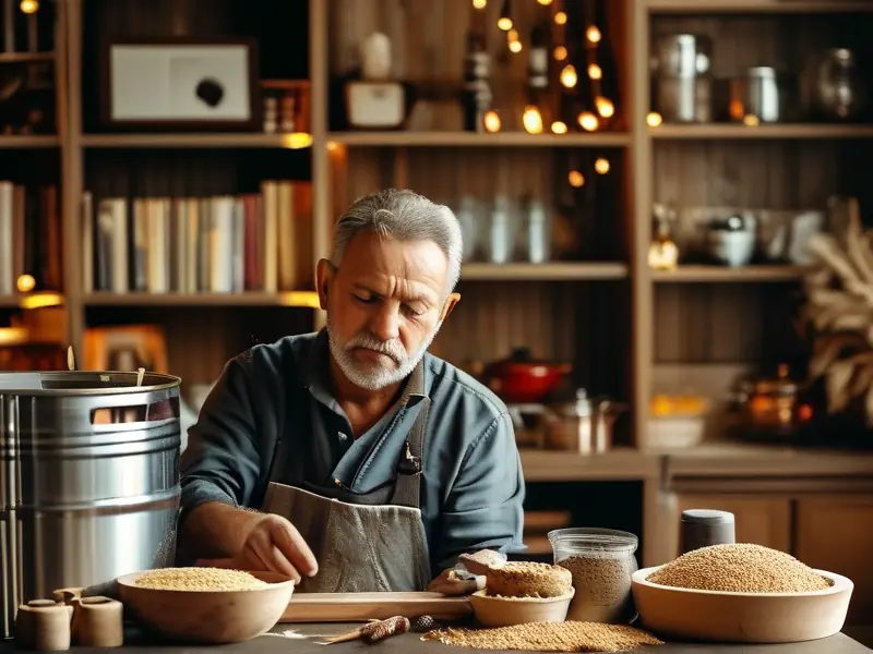 家庭酿酒实际操作场景展示