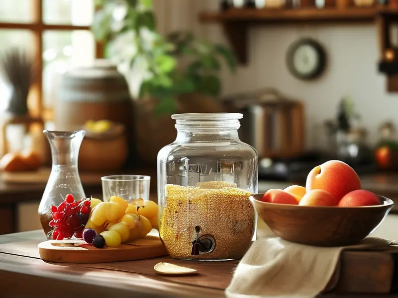 家庭酿酒所需的基本设备和原料展示