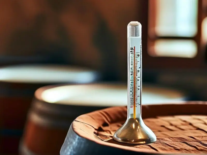 酿酒师检测发酵温度实操场景