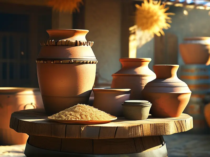 农村家庭传统酿酒场景实拍