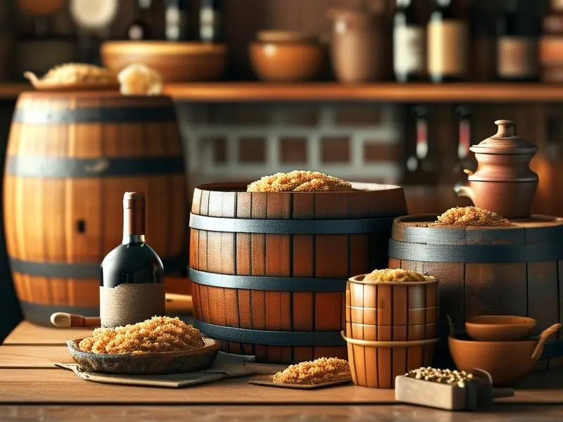 家庭酿酒工具与材料展示